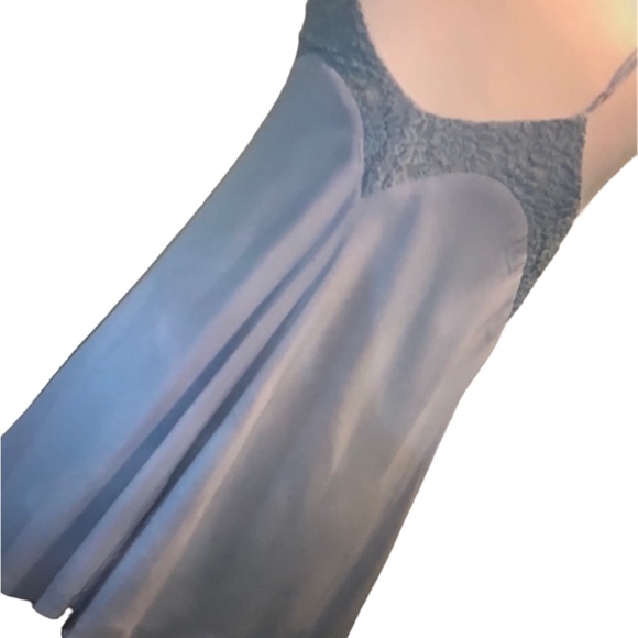 Staccato Strap Lace Soft Blue Tunic Dress M - Picture 2 of 12